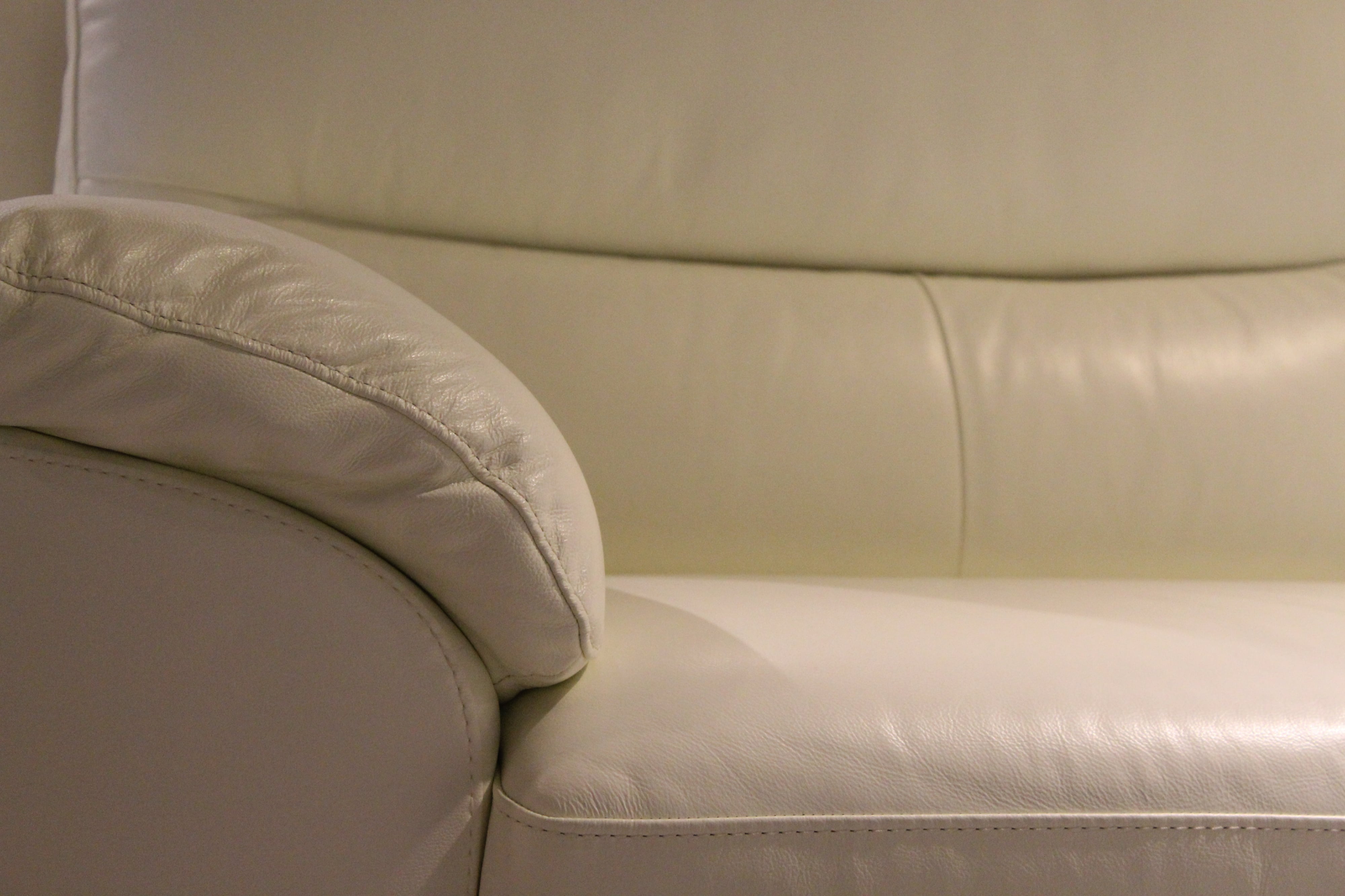 White Leather Sofa
