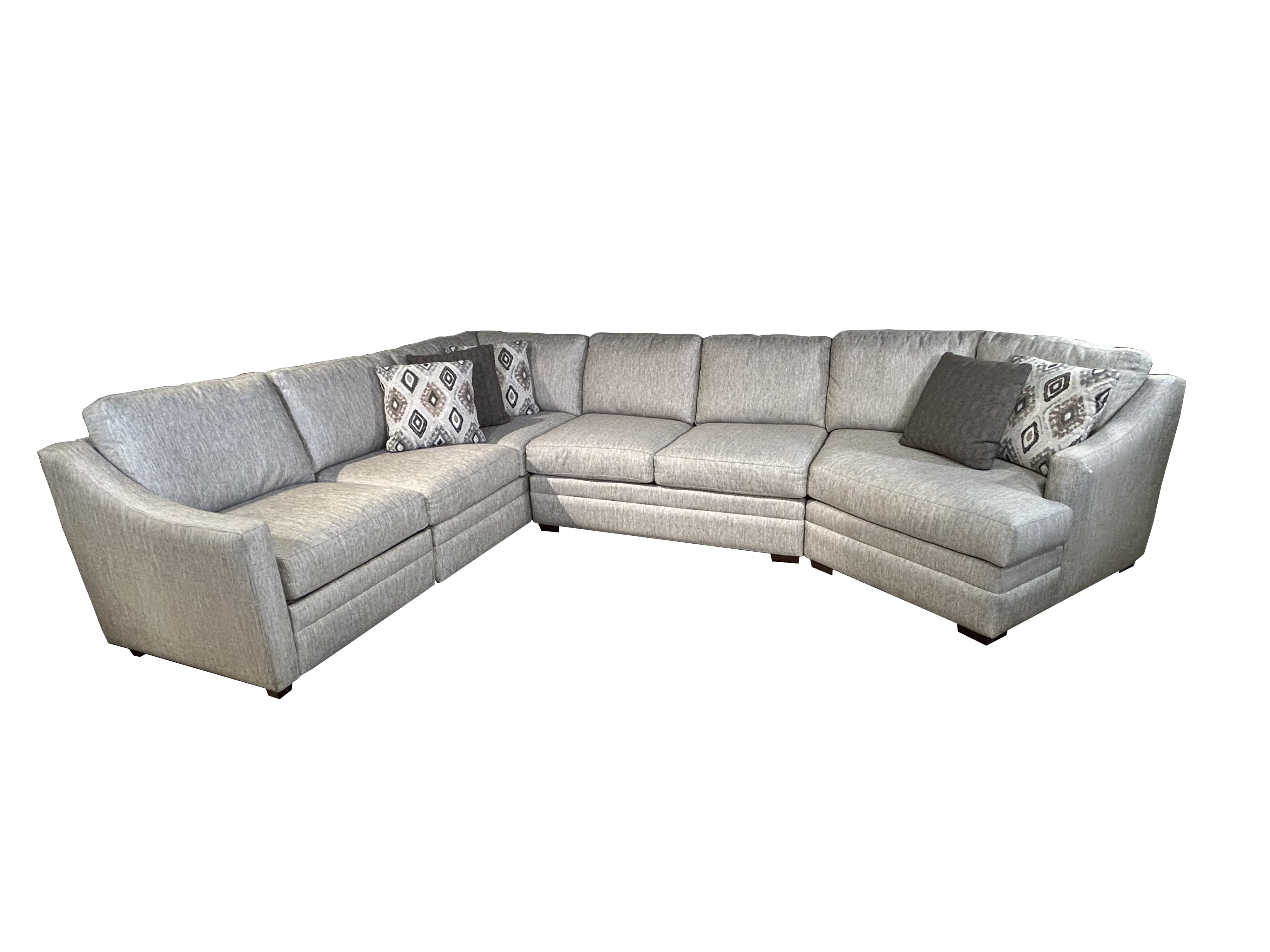 3 Pc Sectional Sofa w/ LAF Recliner