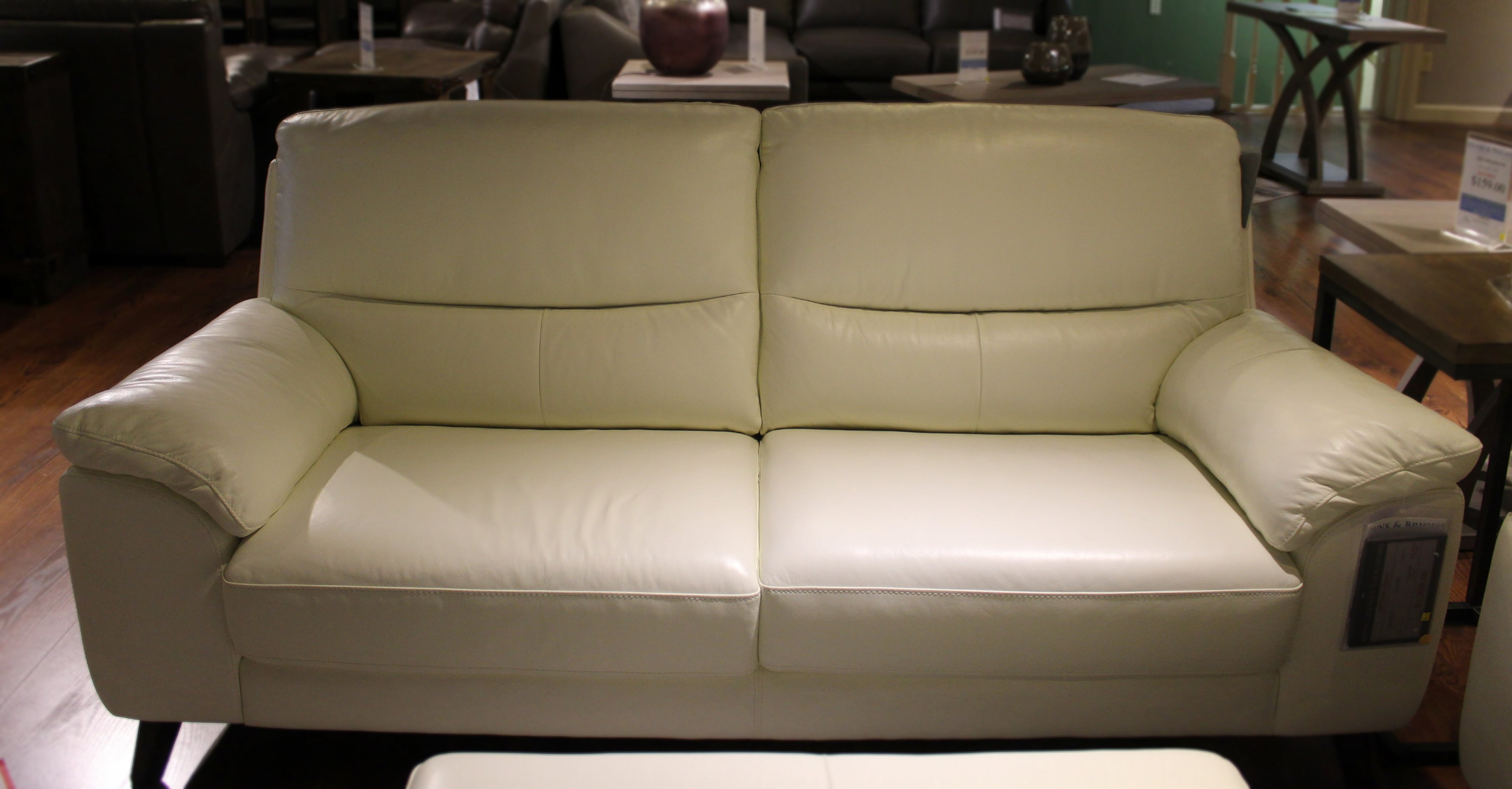 White Leather Sofa