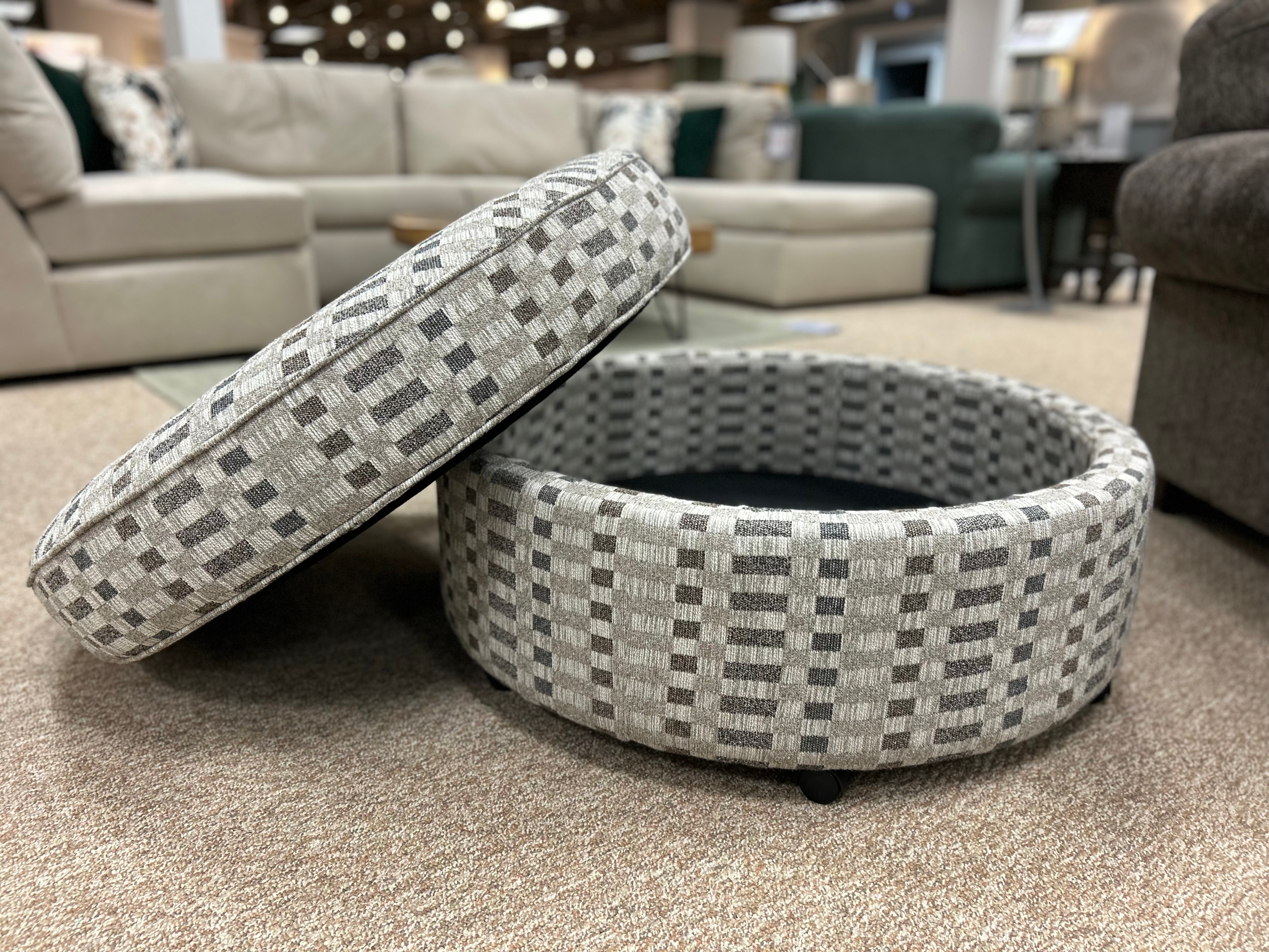 Upholstered Storage Ottoman