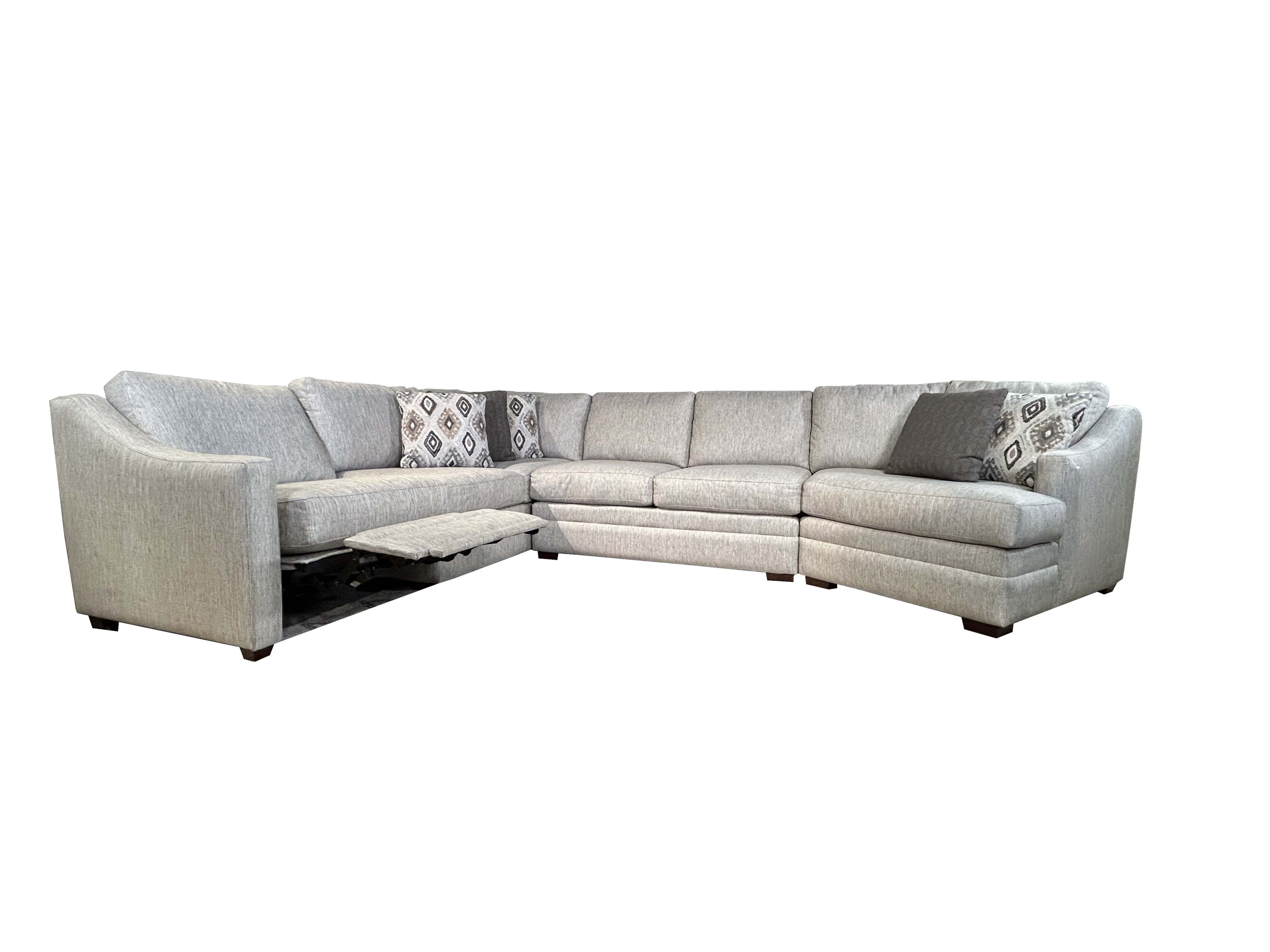 3 Pc Sectional Sofa w/ LAF Recliner
