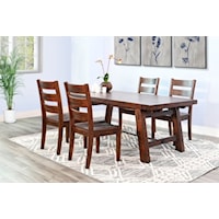 5-Piece Solid Wood Dining Set
