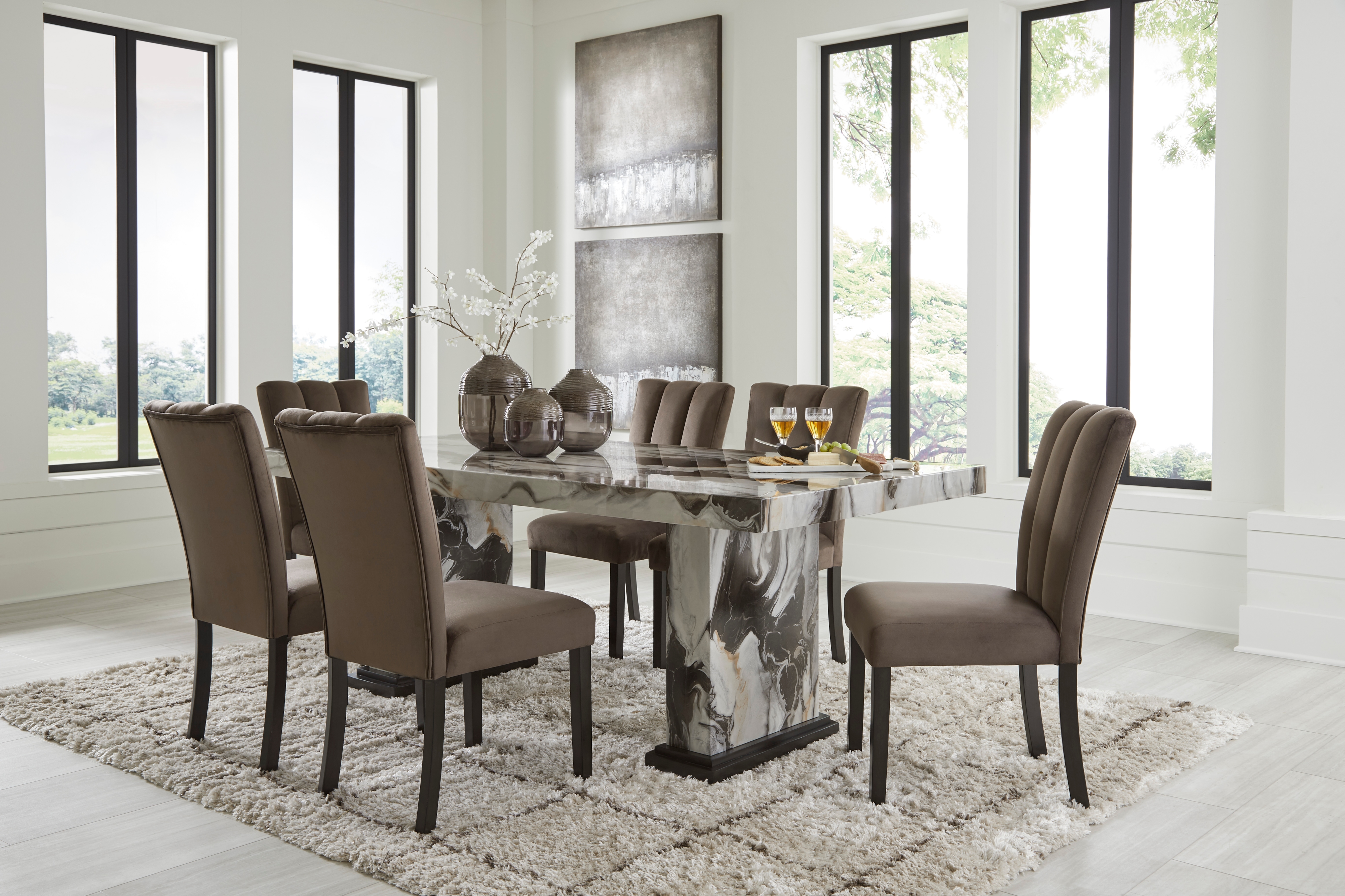 Jeshina PCD581-5P 5-Piece Dining Set - Table and 4 Side Chairs
