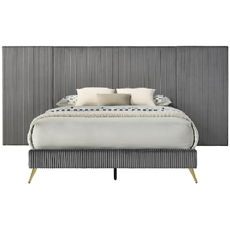 Contemporary King Wall Panel Bed