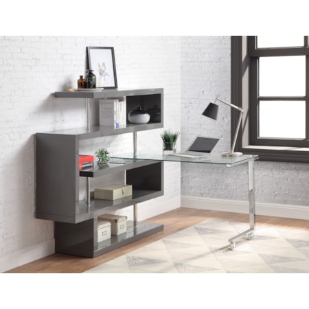 Desk W/Bookshelf