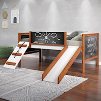 Twin Loft Bed W/Slide