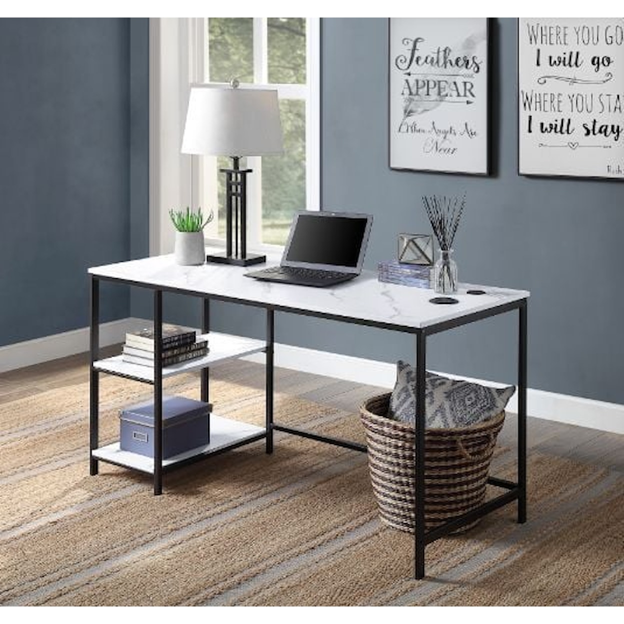 Acme Furniture Taurus Writing Desk W/Usb