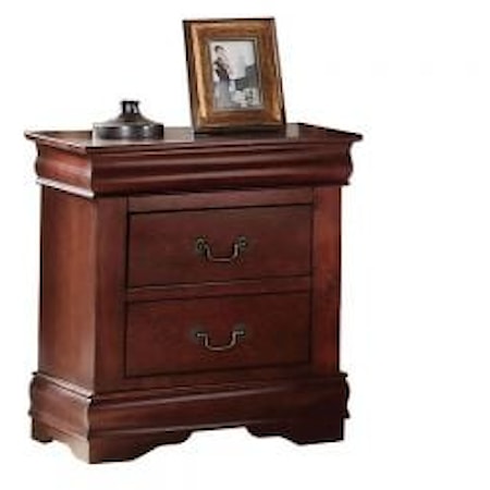 Traditional 2-Drawer Nightstand