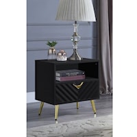 Contemporary End Table with Open Shelving