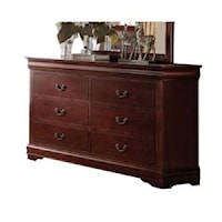 Traditional 6-Drawer Dresser