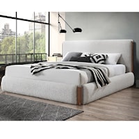 Sandro Contemporary Upholstered Platform Bed - Queen