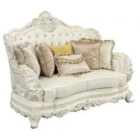 Loveseat W/5 Pillows