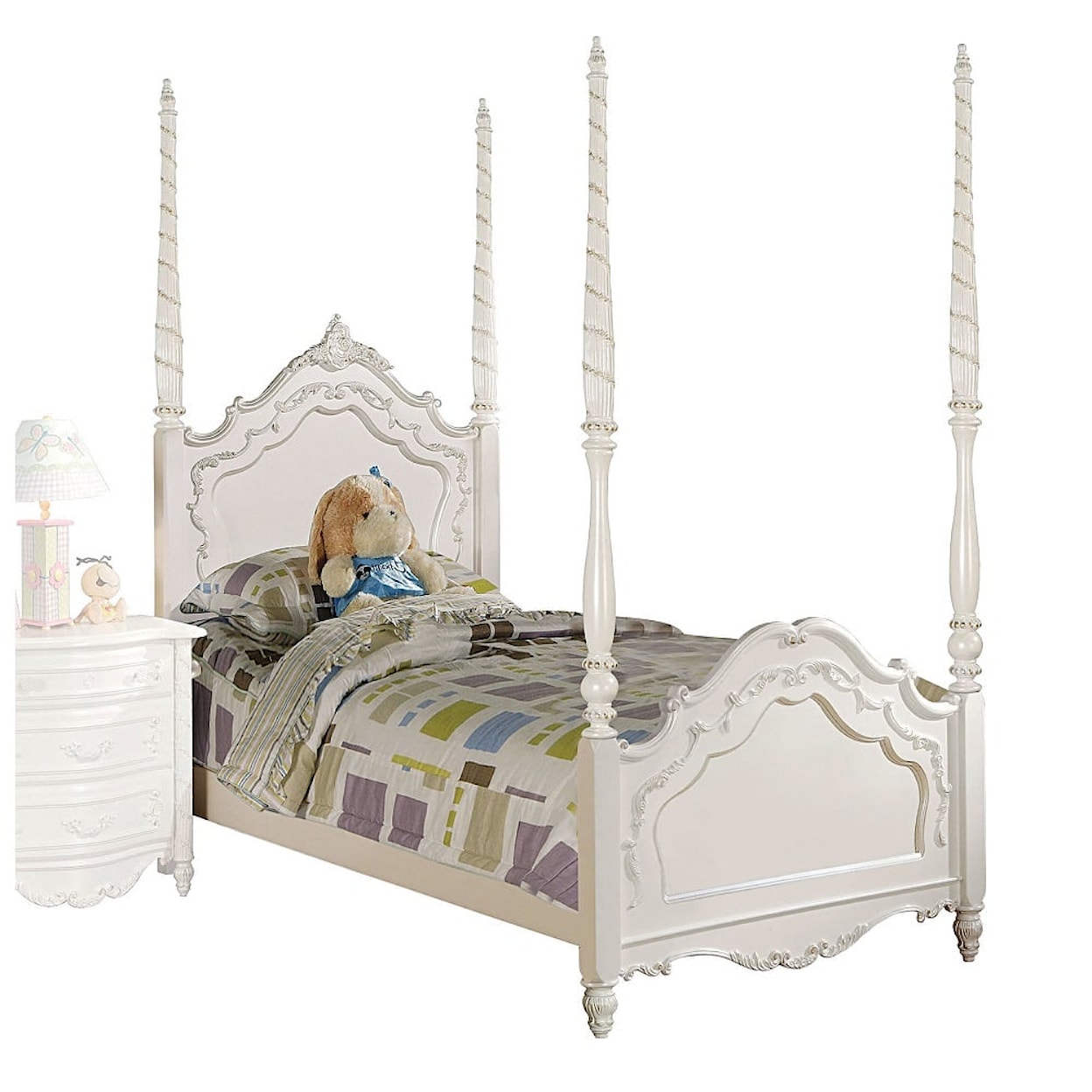 Acme Furniture Pearl Full Poster Bed