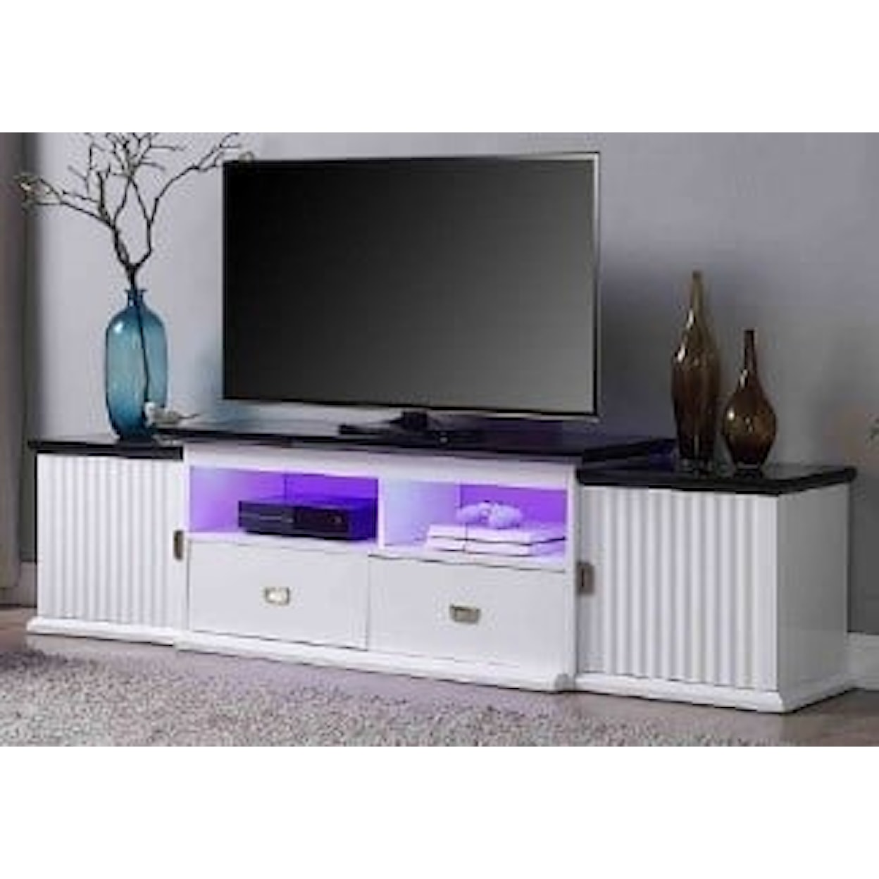 Acme Furniture Barend Tv Stand W/Led-Side(L&R)