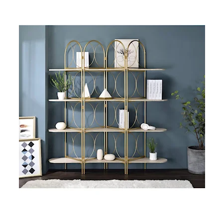 Altair Contemporary 4-Shelf Bookshelf