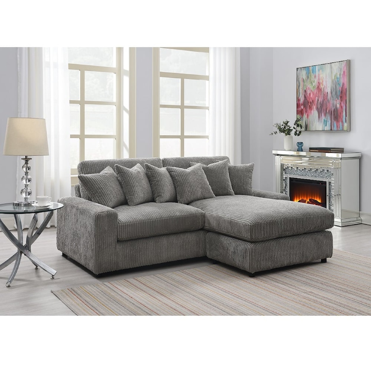 Acme Furniture Tavia Reversible Sectional Sofa