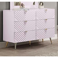 Contemporary 6-Drawer Dresser