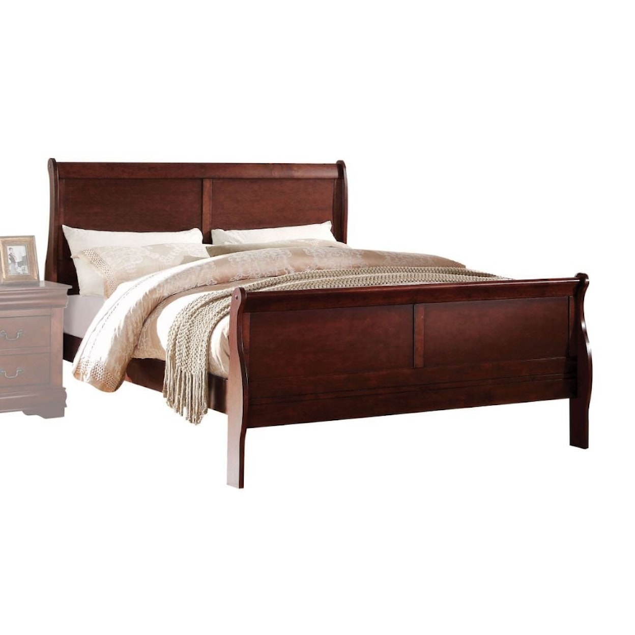 Acme Furniture Louis Philippe Full Sleigh Bed