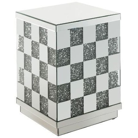 BOXED BLING END TABLE |