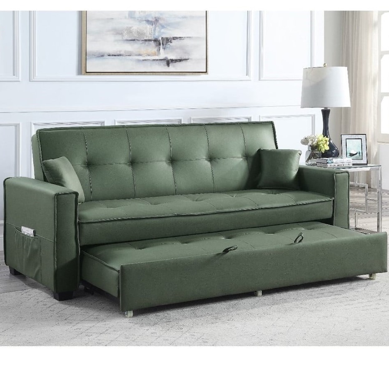 Acme Furniture Octavio Adjustable Sofa W/2 Pillows