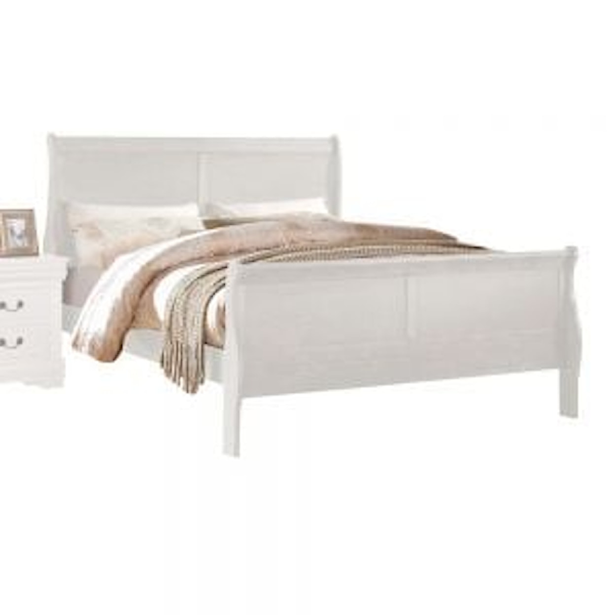 Acme Furniture Louis Philippe King Sleigh Bed