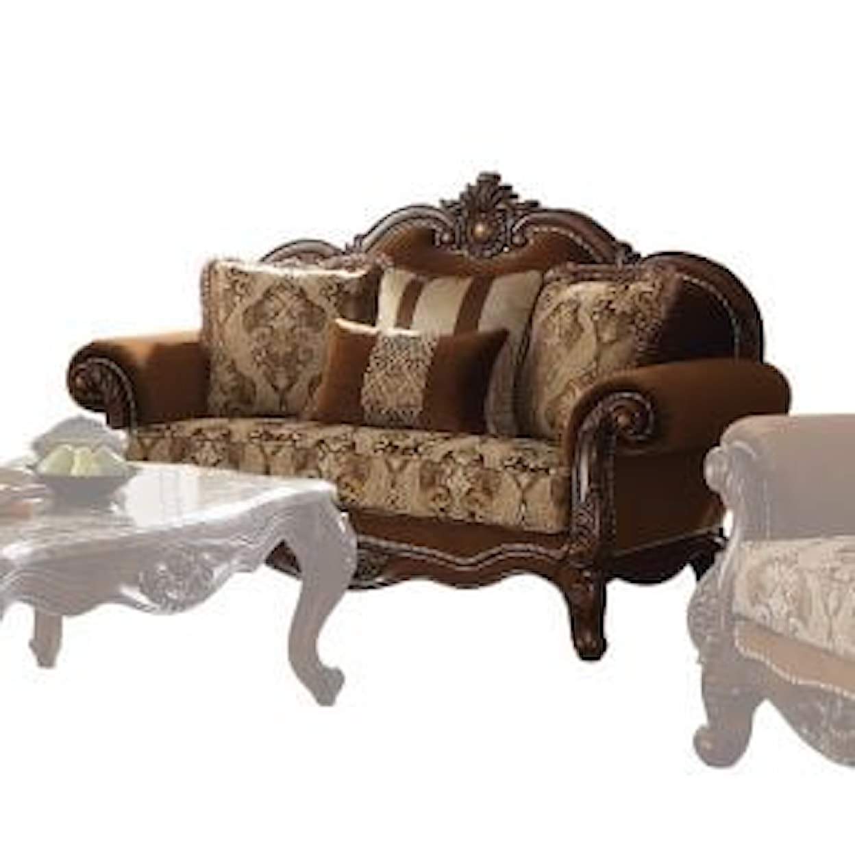 Acme Furniture Jardena Loveseat W/4 Pillows (Same 50656)