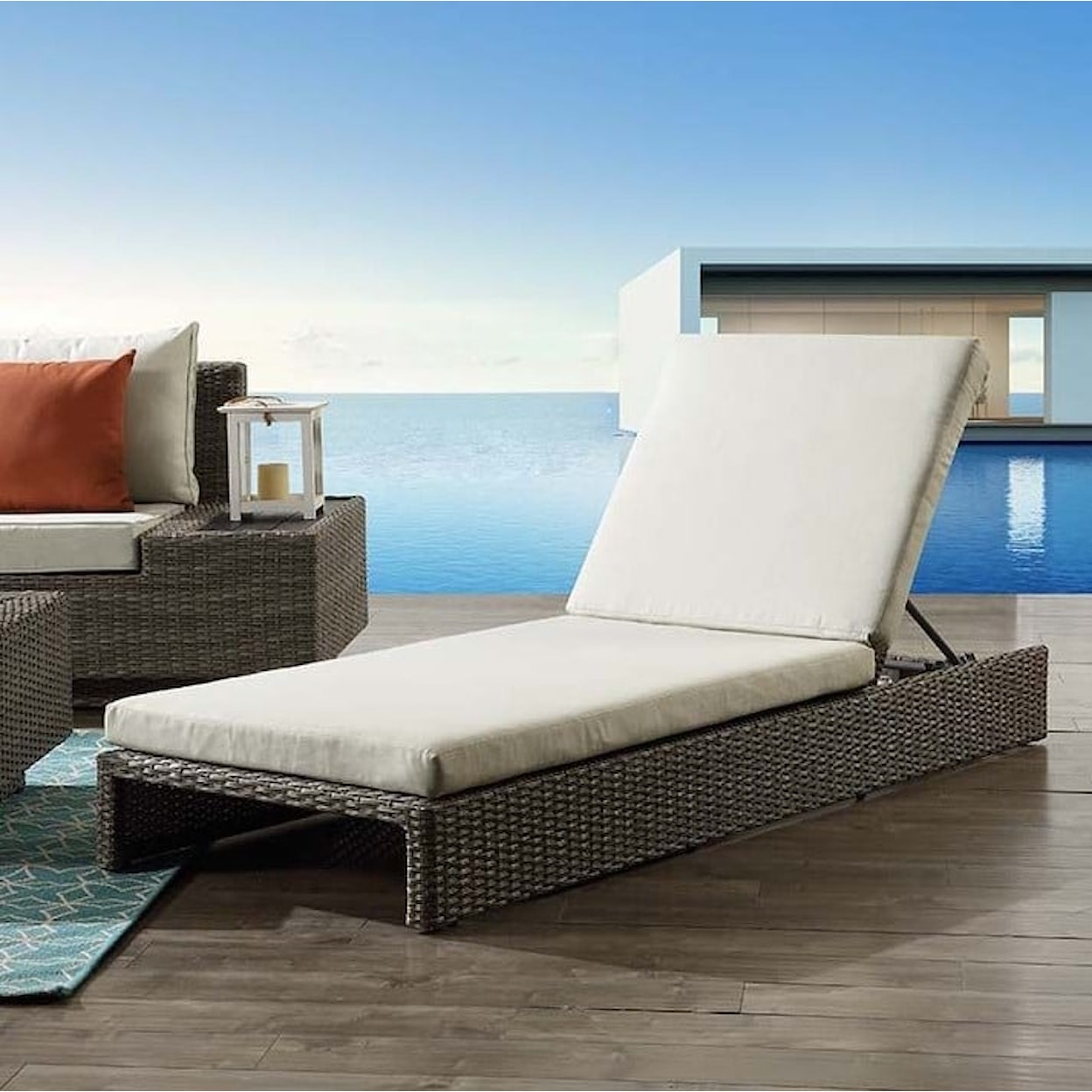 Acme Furniture Salena Patio Sun Lounge