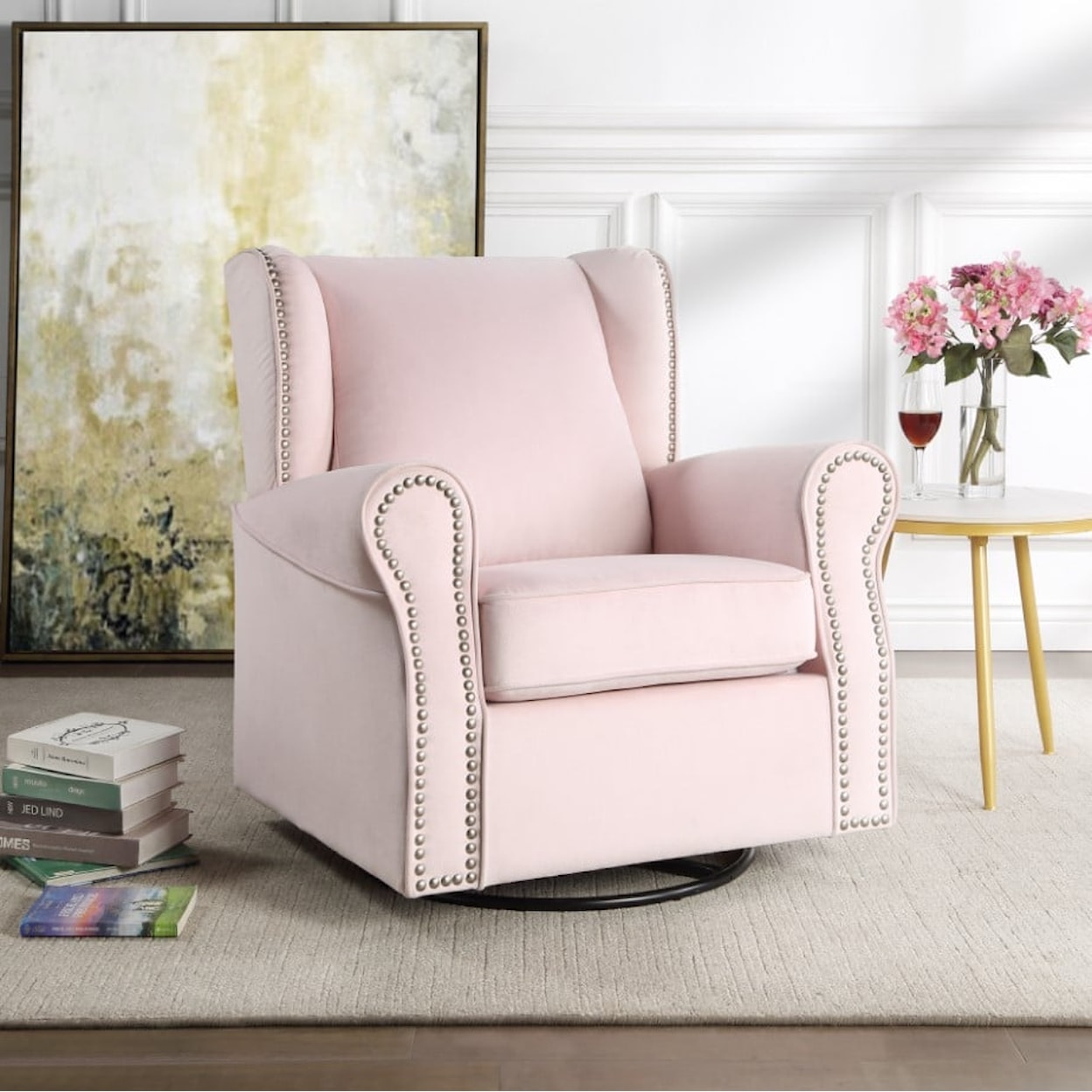 Acme Furniture Tamaki Swivel Chair W/Glider