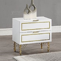 Contemporary 2-Drawer End Table