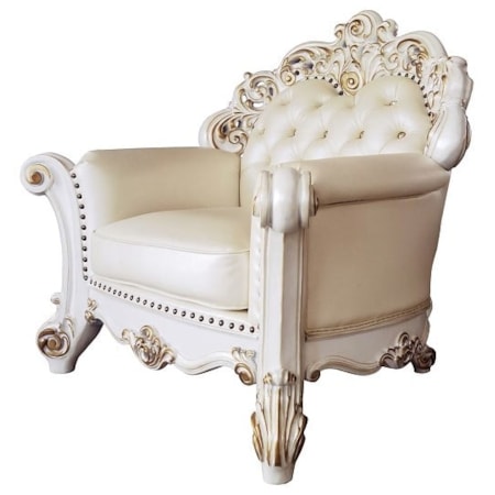 Tufted Chair with Pillow