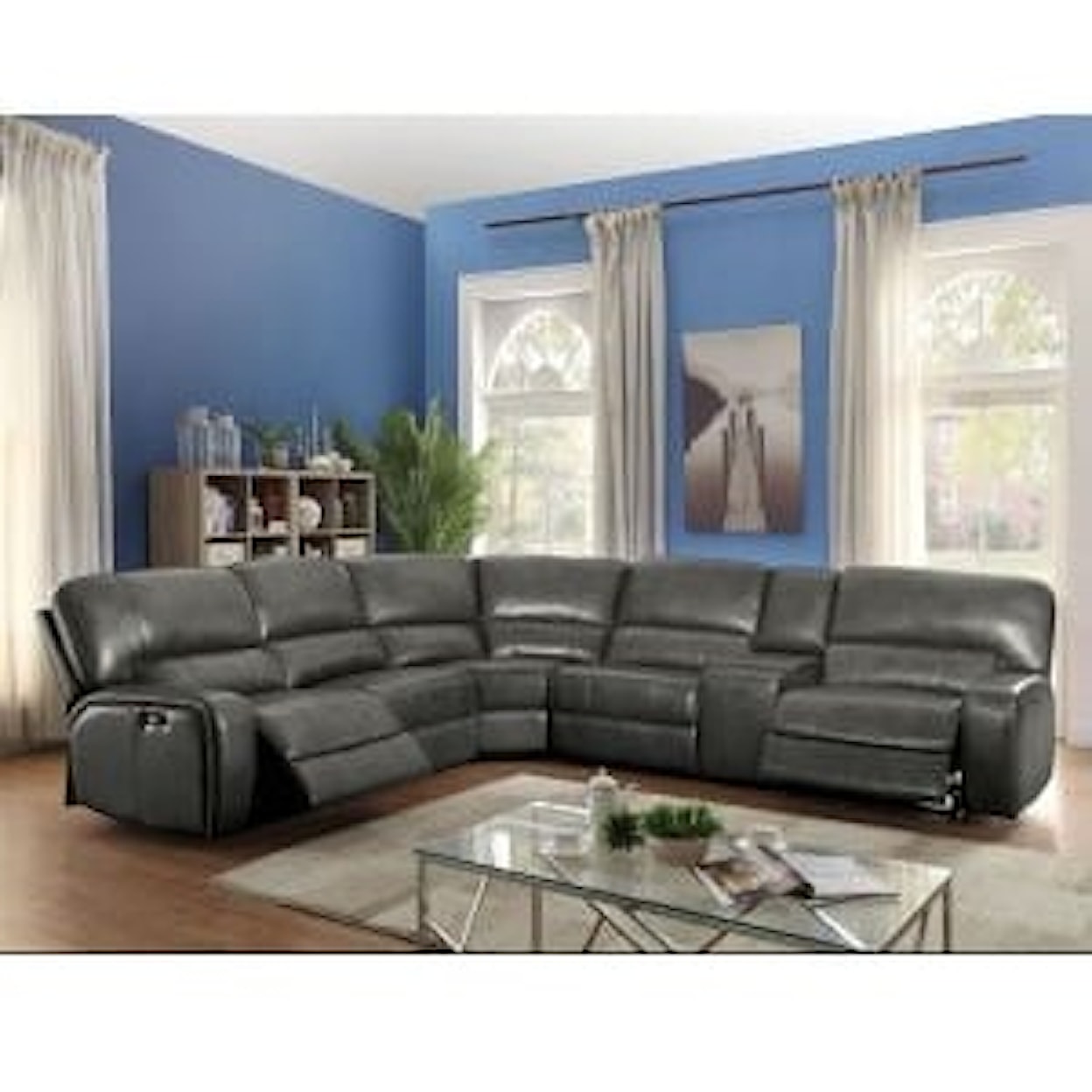 Acme Furniture Saul Power Motion Sectional Sofa