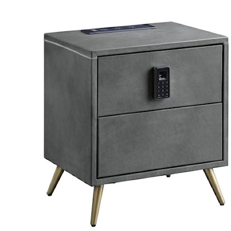 Nightstand W/Usb & Electric Lock