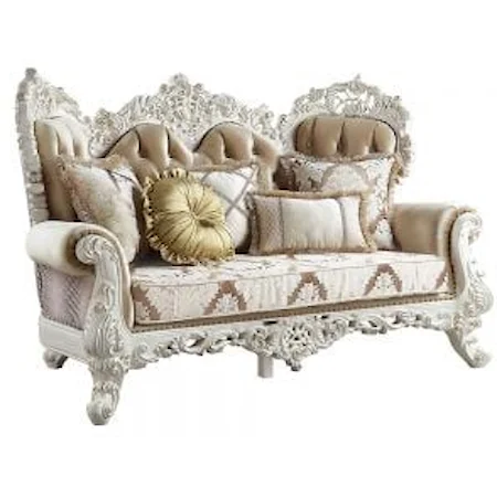 Loveseat W/5 Pillows