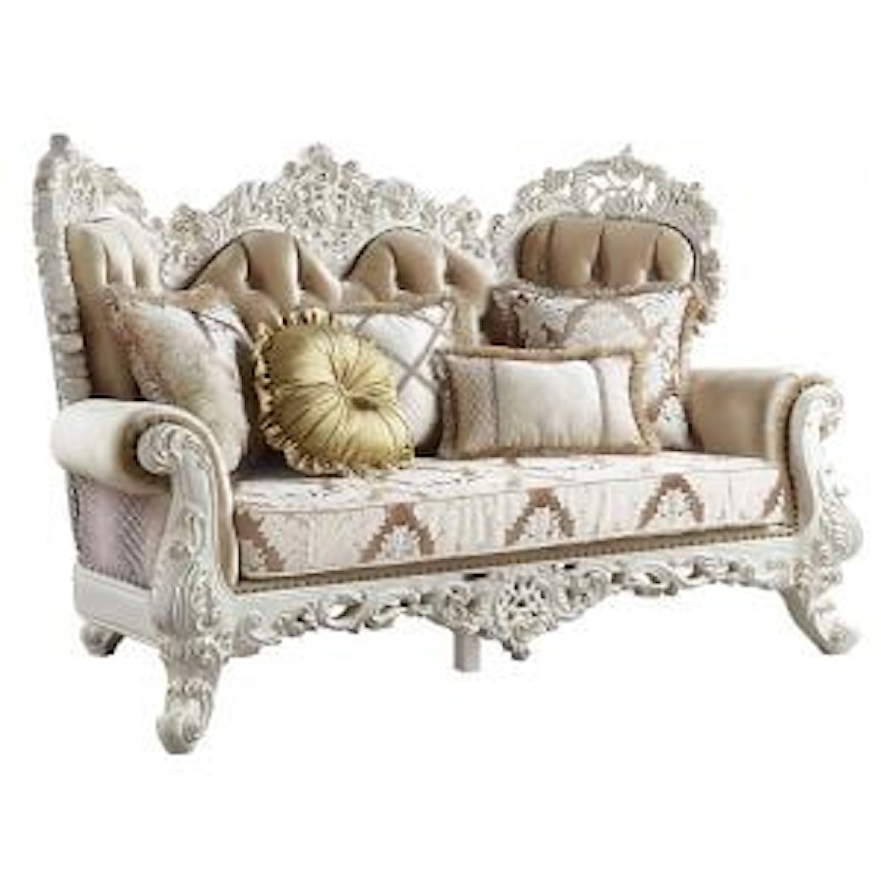 Acme Furniture Vanaheim Loveseat W/5 Pillows
