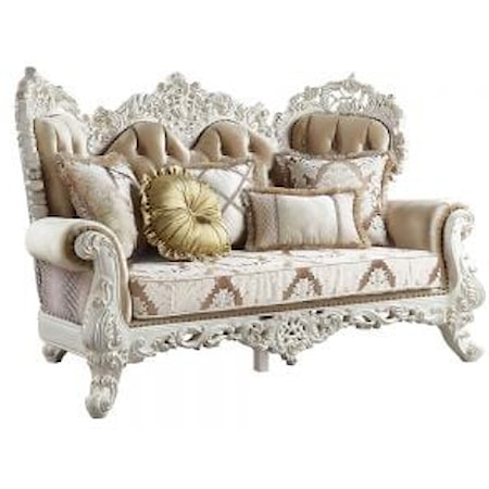 Loveseat W/5 Pillows