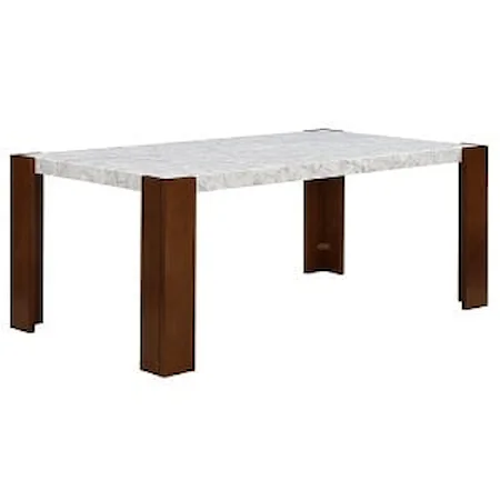 Dining Table W/Faux Marble Top