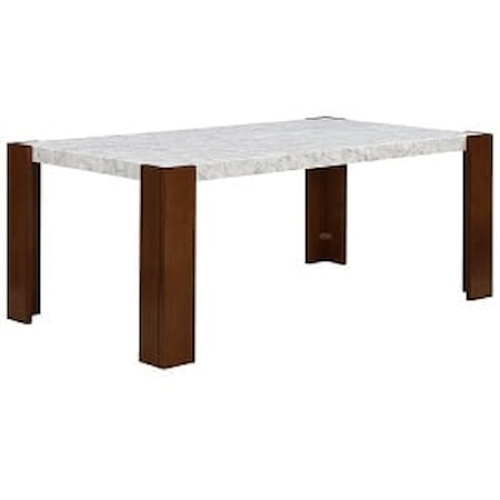 Dining Table W/Faux Marble Top