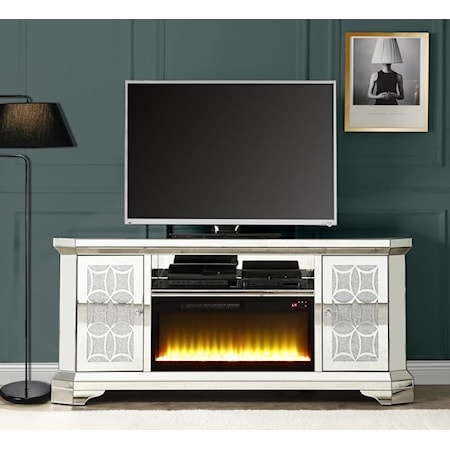67" CARSON CITY BLING TV STAND & | FIREPLACE