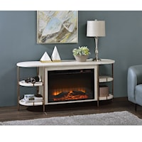 Console Table W/Fireplace