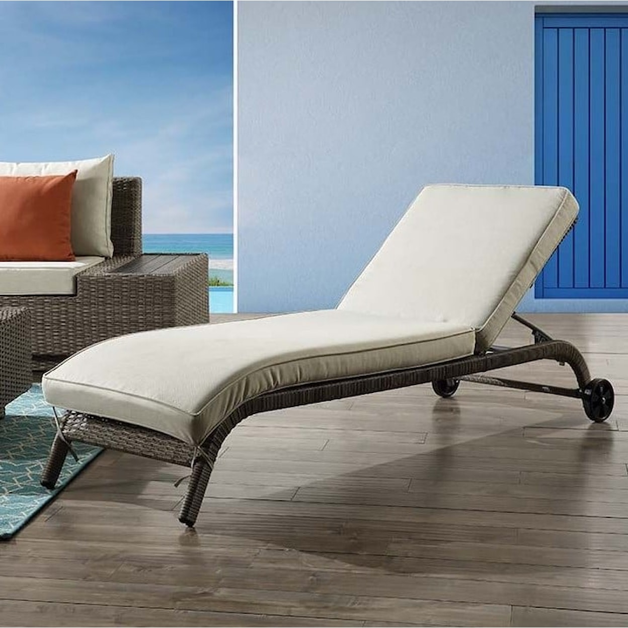 Acme Furniture Salena Patio Sun Lounge