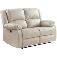 Transitional Power Motion Loveseat with USB Port