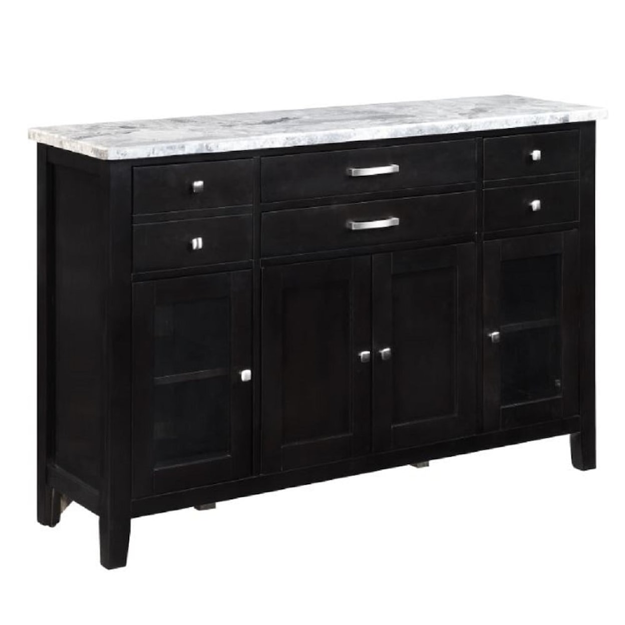 Acme Furniture Hussein Server W/Marble Top