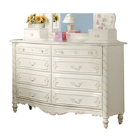 Pearl Traditional 8-Drawer Dresser