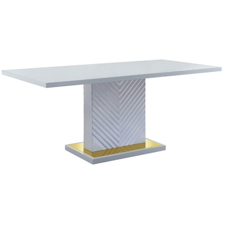 Contemporary Single Pedestal Dining Table