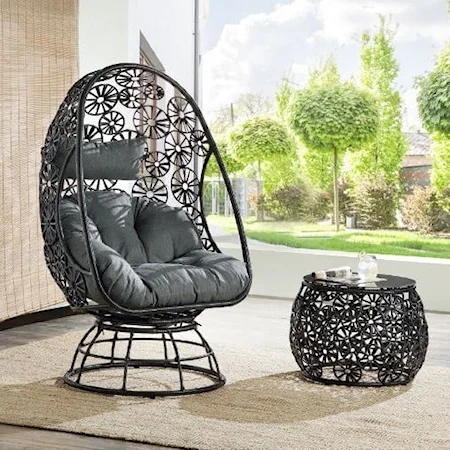 Patio Lounge Chair & Side Table