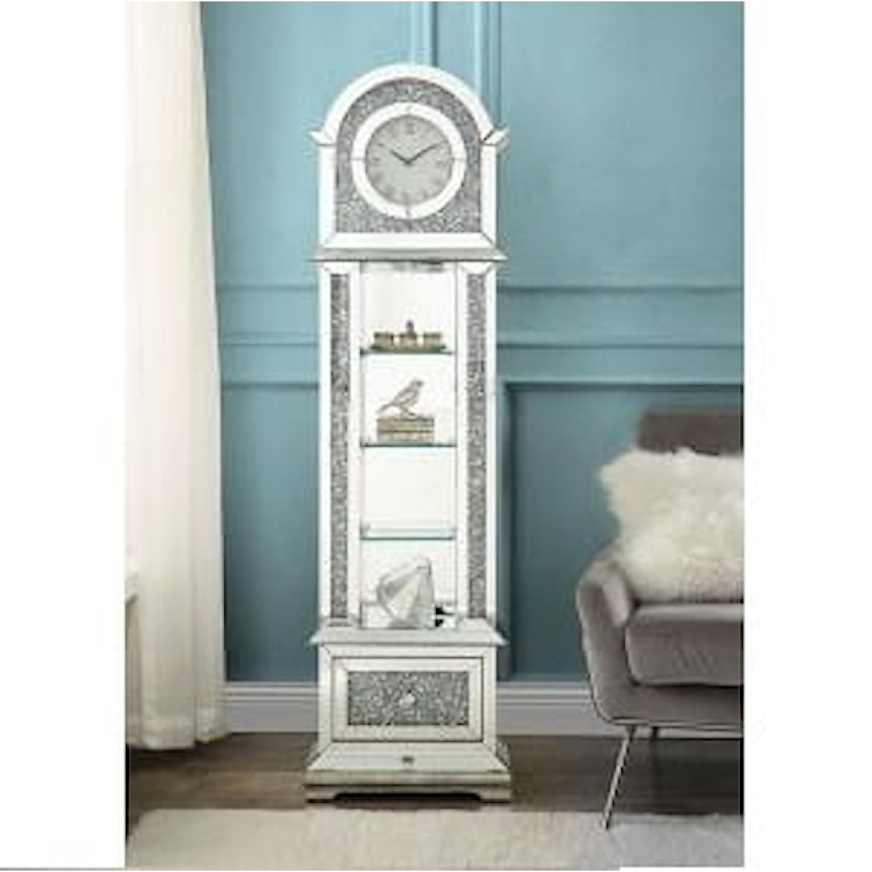 Acme Furniture Noralie Grandfather Clock W/Led