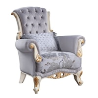 Traditional Accent Chair with Pillow