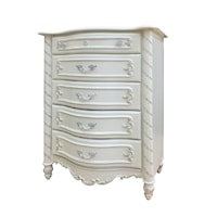 Pearl Traditional 5-Drawer Bedroom Chest