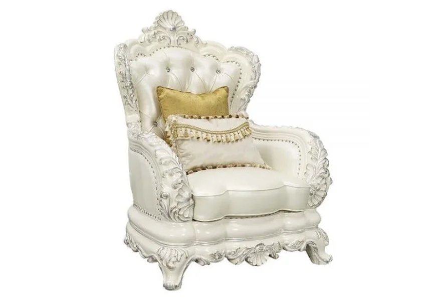 Adara Chair W/2 Pillows by Acme Furniture at Dream Home Interiors