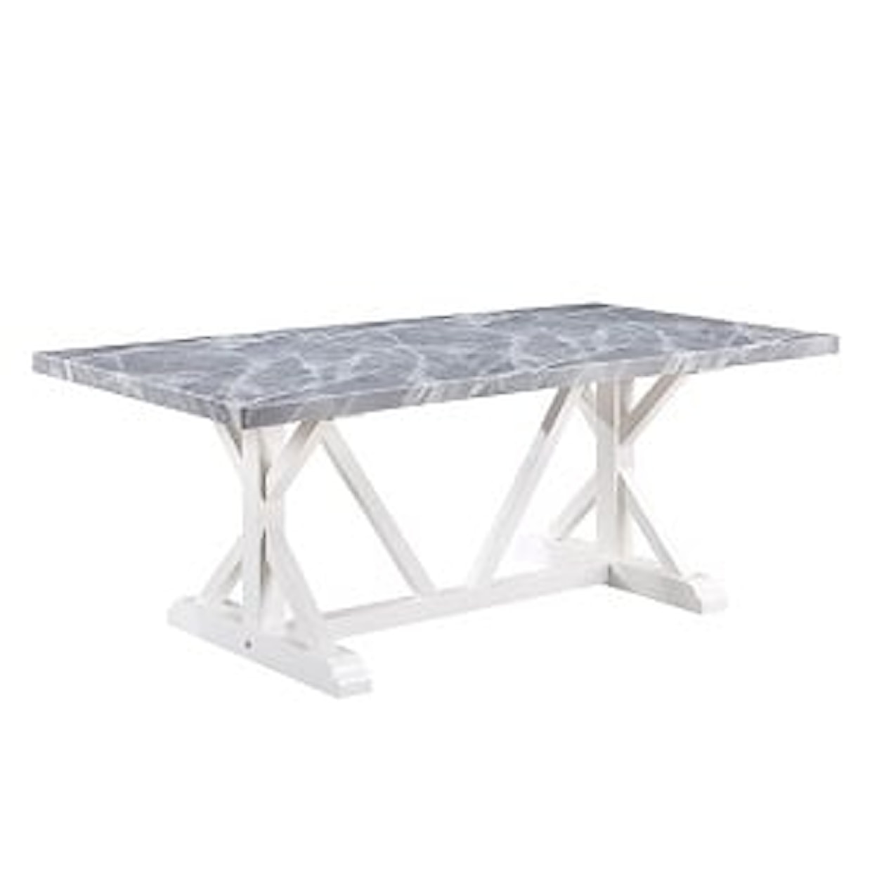 Acme Furniture Hollyn Dining Table W/Faux Marble Top
